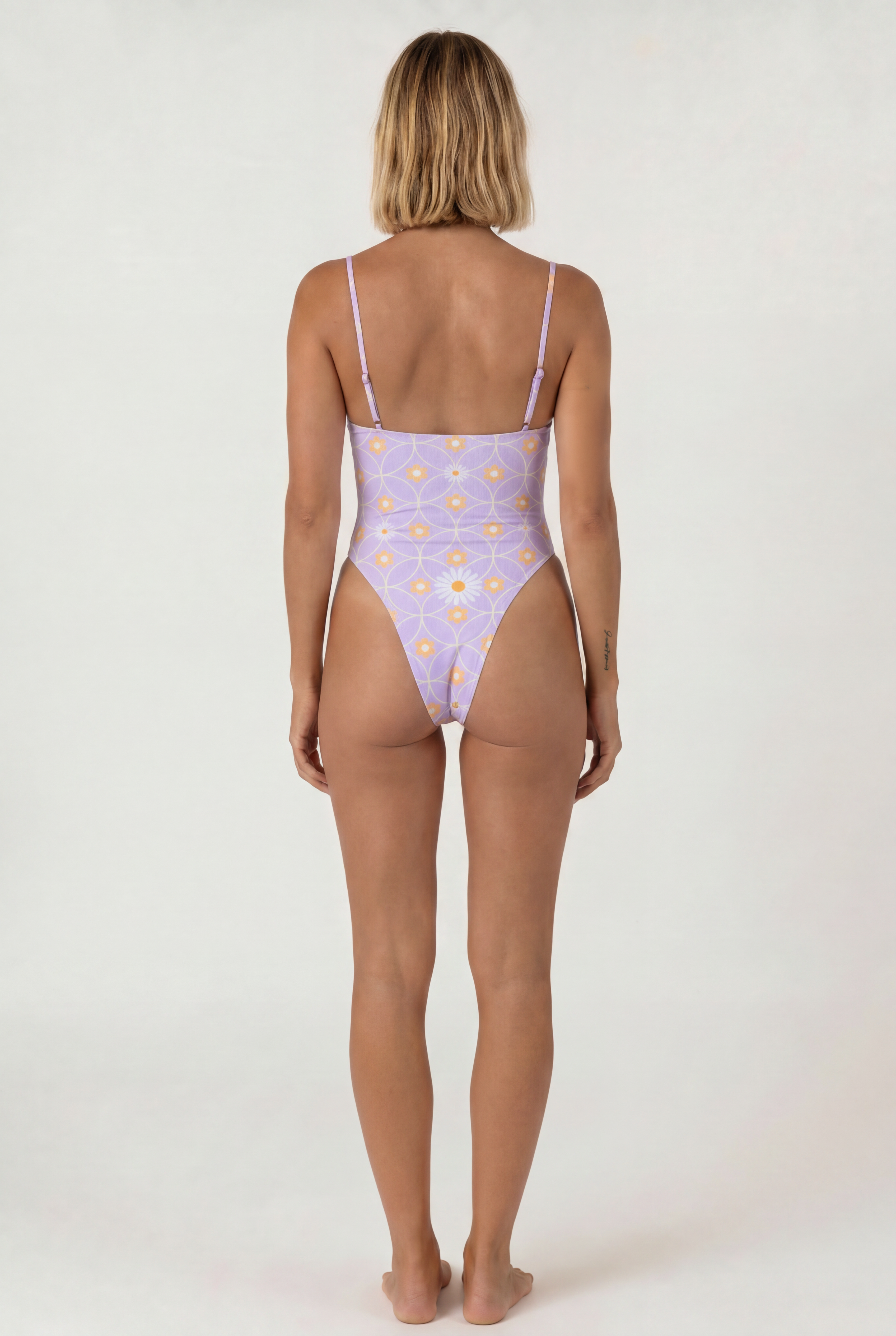 Pippa retro one piece swimsuit Uma Purple – REPREVE® recycled swimwear | Ula