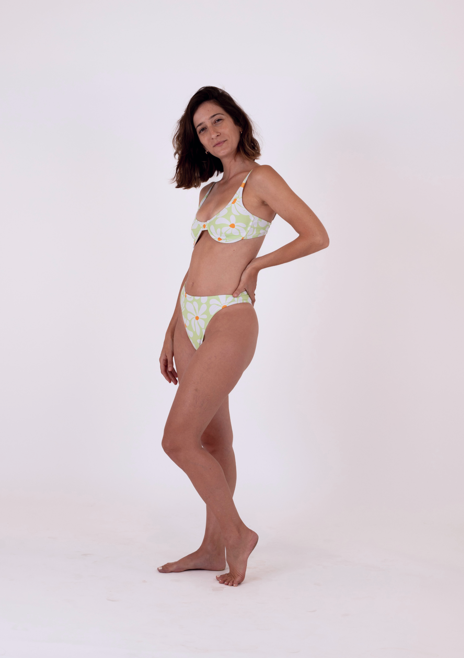 Mila Bra Cup Top - Kaya Green