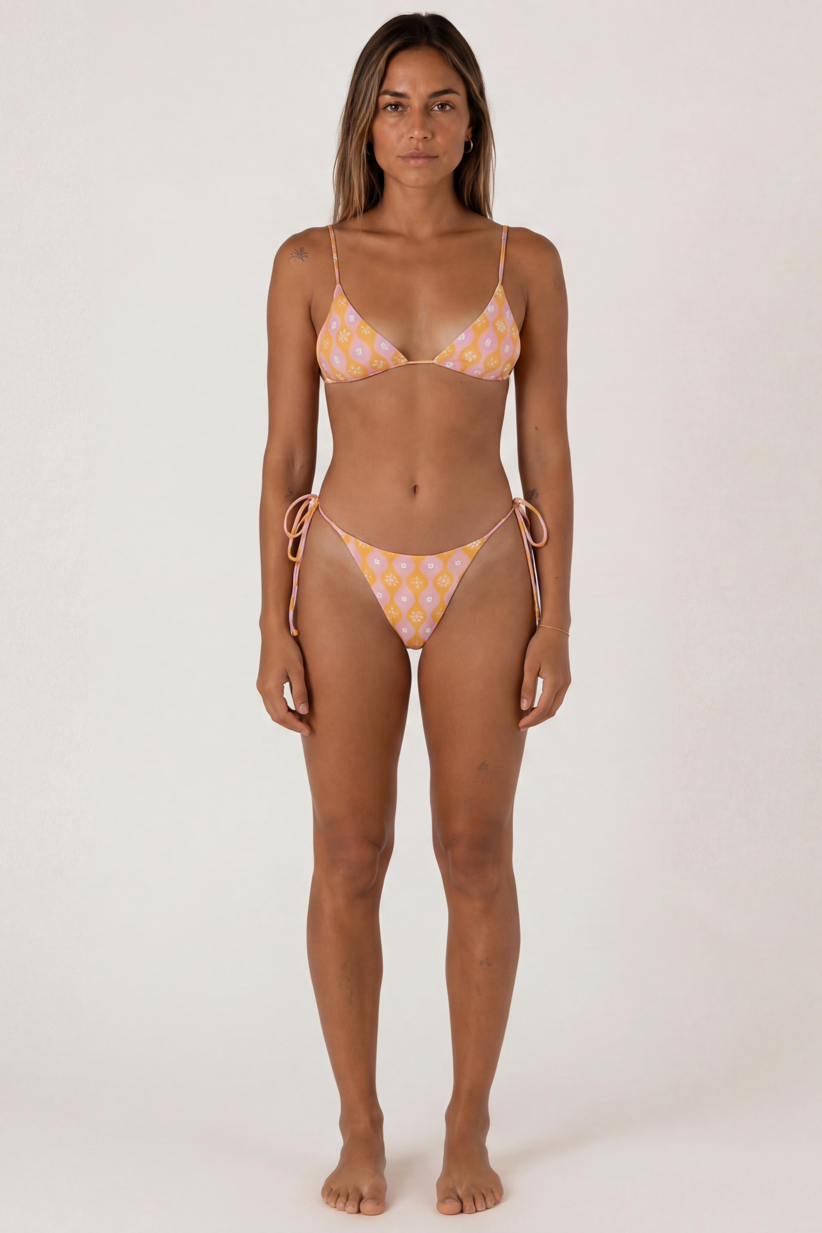 Bunu Reversible Top - Marga Orange