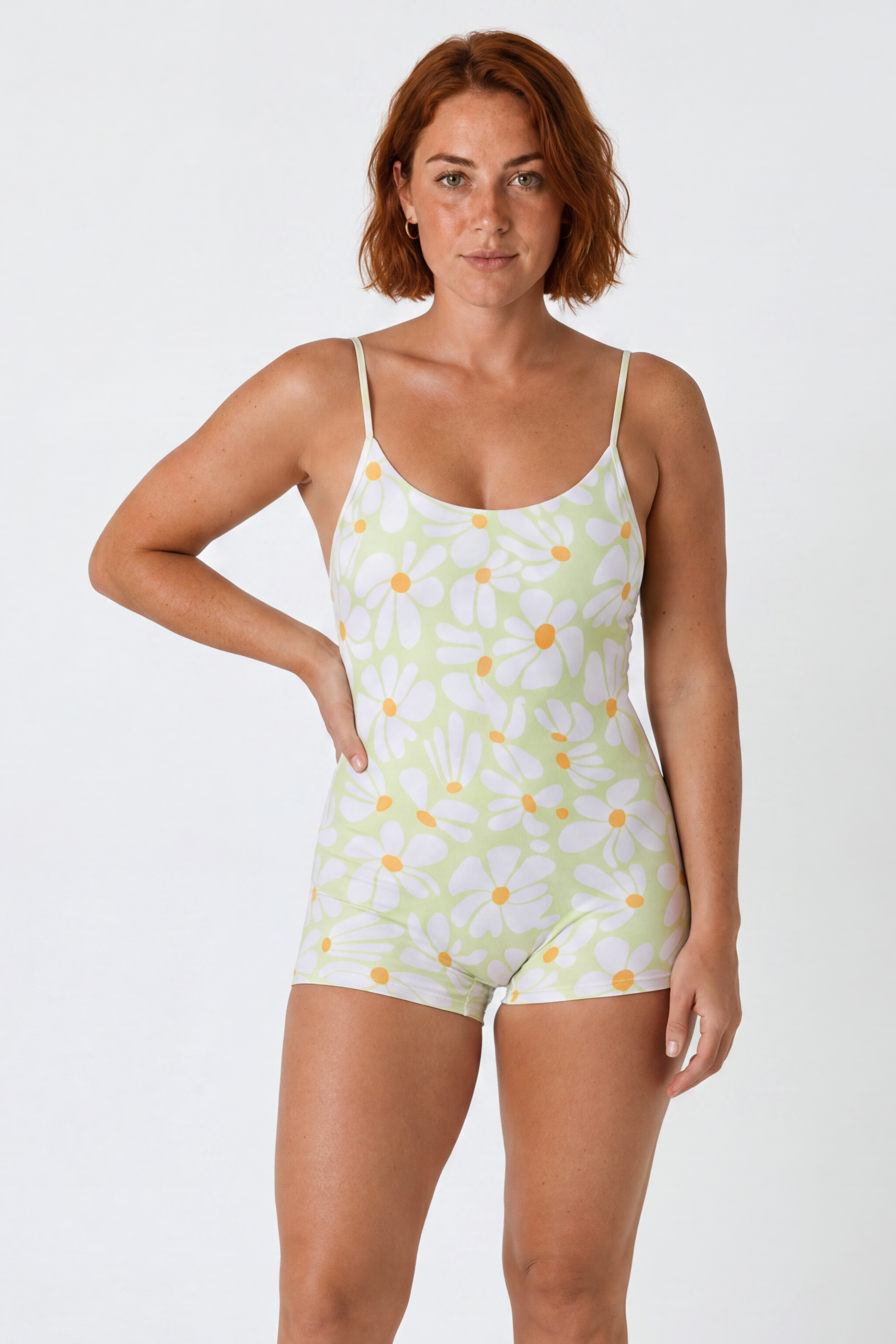 Mumi surf bodysuit Kaya Green – sustainable REPREVE® recycled swimwear | Ula